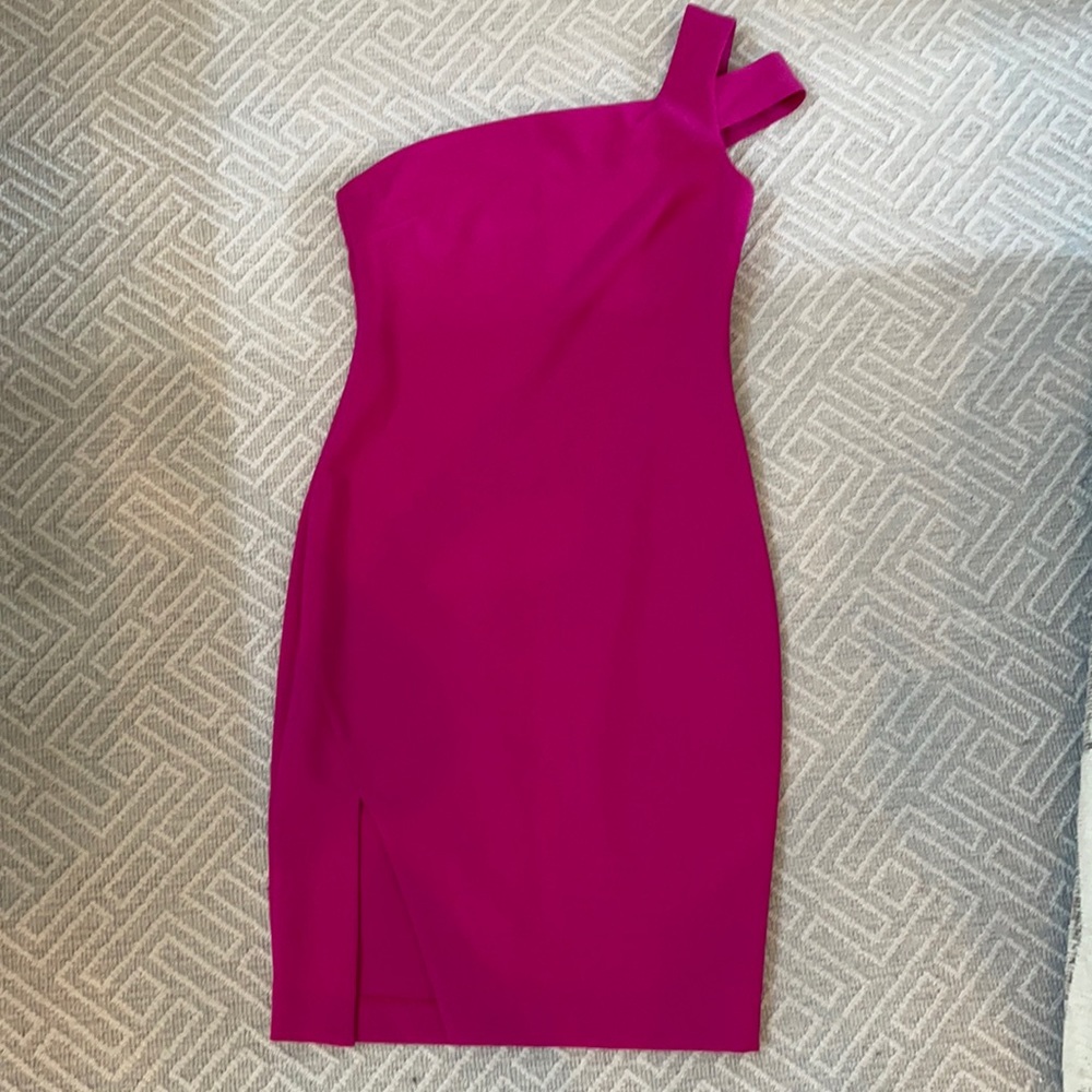One shoulder cocktail dress